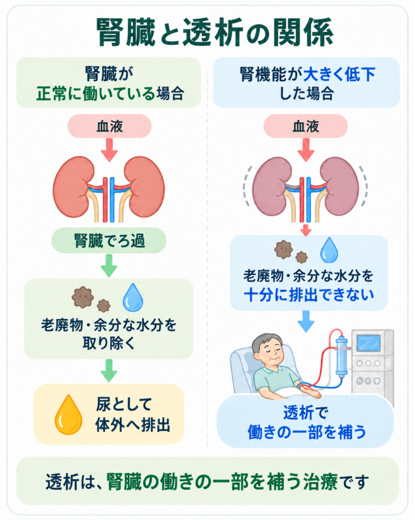 腎臓と透析の関係